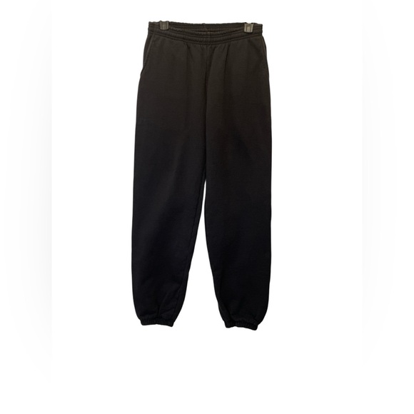 Los Angeles Apparel Unisex Heavy Fleece Sweatpants Black Jogger Pants size M - Picture 1 of 3